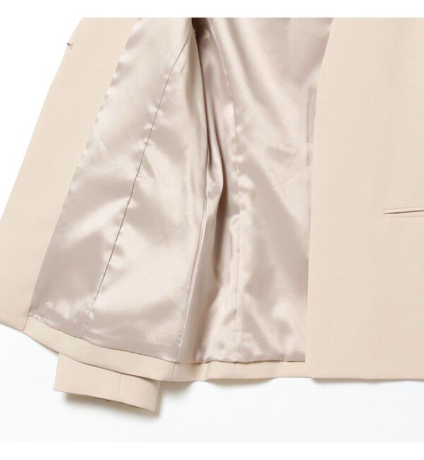 Demi-Luxe BEAMS 「トリアセ カラーレスジャケット＊」|ノーカラージャケット|