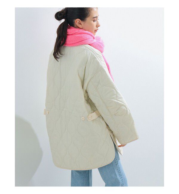 Ray BEAMS 「キルティング ノーカラー ブルゾン」|ブルゾン・スタジャン|