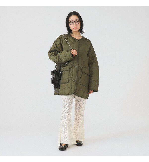 Ray BEAMS 「キルティング ノーカラー ブルゾン」|ブルゾン・スタジャン|