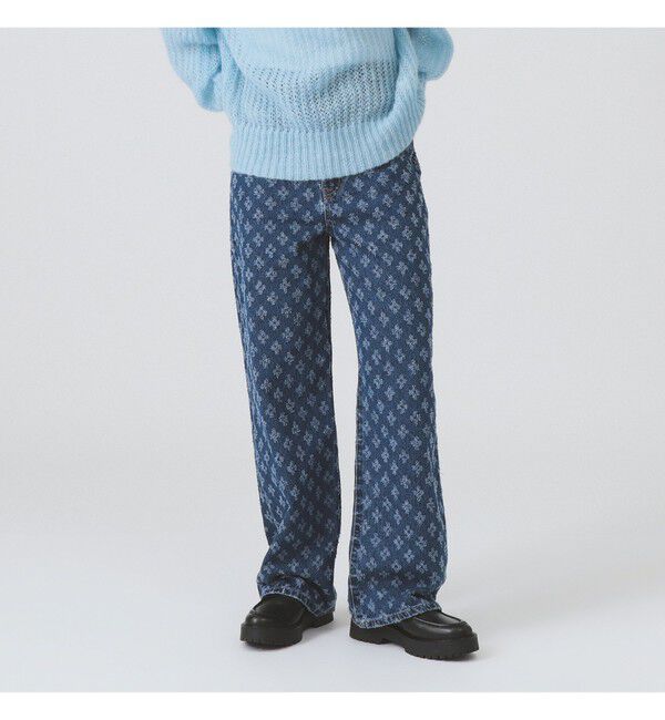 Ray BEAMS 「ジャカード デニム パンツ」|デニム|