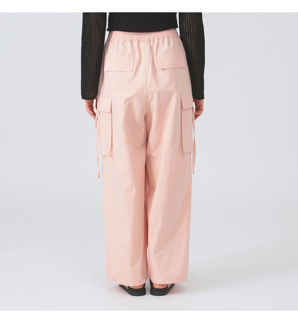 Ray BEAMS 「ストラップ カーゴ ワイド パンツ」|チノ|