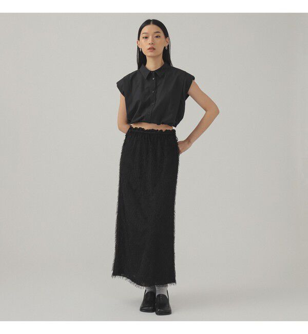 Ray BEAMS 「フリンジ ファー タイトスカート」|スカート|