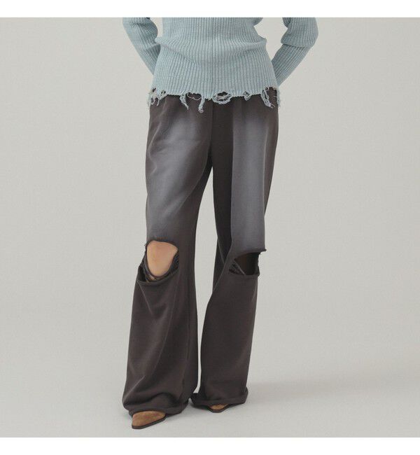 Ray BEAMS 「ダメージ スウェット パンツ」|その他|