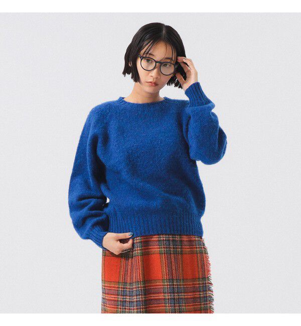 BEAMSBOY「【別注】Nor&rsquo;Easterly / シェットランド シャギー クルーネック 25FW」|ニット・セーター|SAPPHIRE