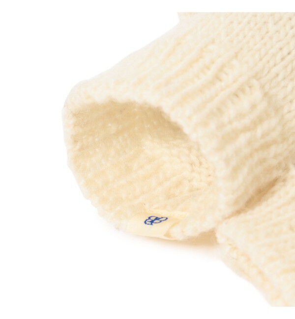 BEAMSBOY「手編み フラワー刺繍 ミトン」|手袋|