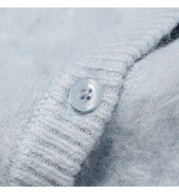 Ray BEAMS 「【別注】FRED PERRY / Fluffy Crewneck Knit Cardigan」|カーディガン|