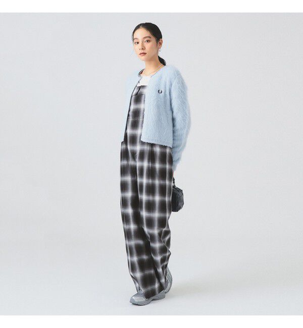 Ray BEAMS 「【別注】FRED PERRY / Fluffy Crewneck Knit Cardigan」|カーディガン|