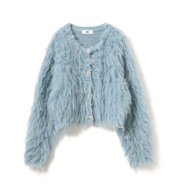 Ray BEAMS 「RBS / ミックスシャギー クルーネック カーディガン」|カーディガン|