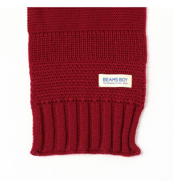 BEAMSBOY「段リブ チビ ストール」|マフラー|