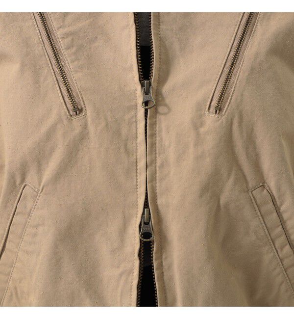 BEAMSBOY「maturely / コットン シルク ジッパー ブルゾン」|ブルゾン・スタジャン|