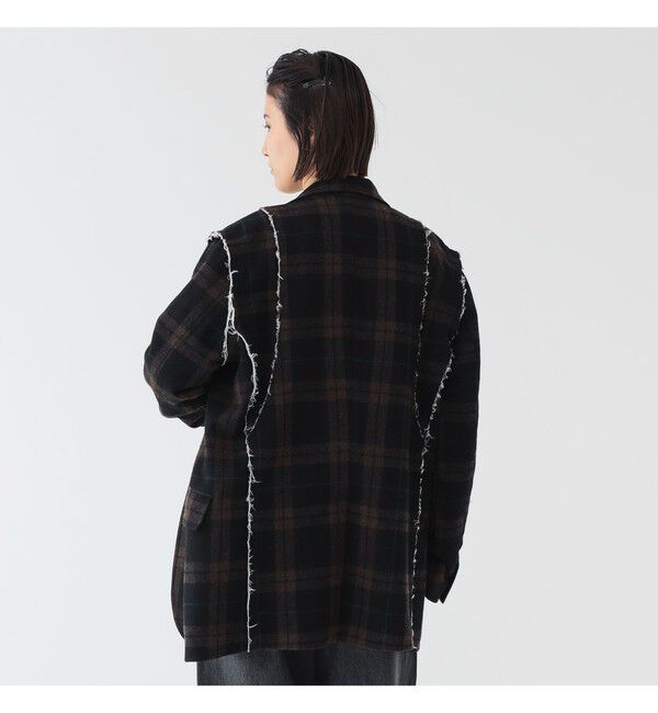 BEAMSBOY「リサイクルウール カットオフ ジャケット」|テーラードジャケット|