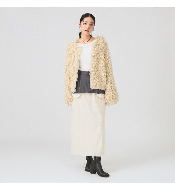 Ray BEAMS 「ミックス ループ編み ニット ジャケット」|ニット・セーター|