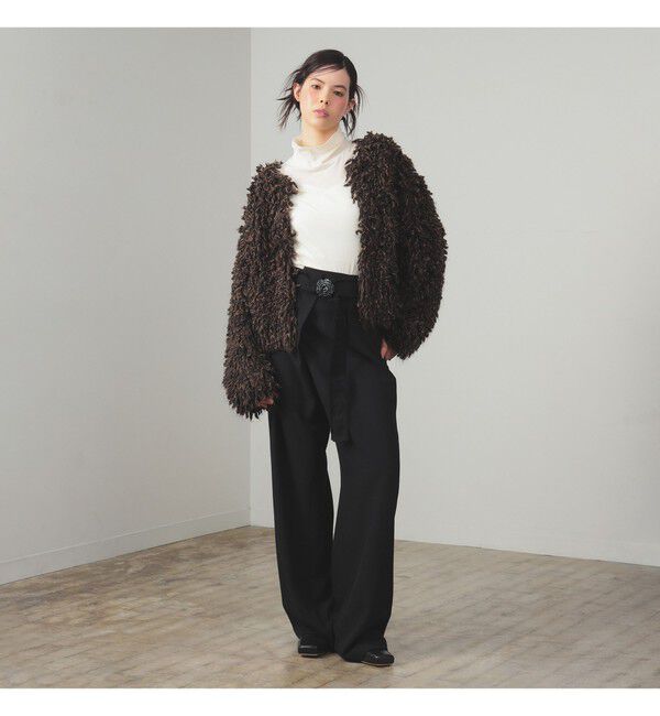 Ray BEAMS 「ミックス ループ編み ニット ジャケット」|ニット・セーター|