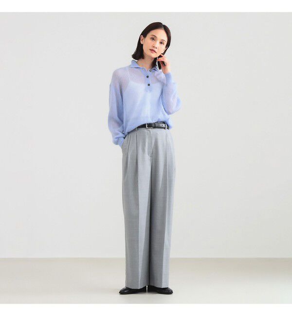 Demi-Luxe BEAMS 「【別注】BATONER / シアー モヘヤ ポロニット」|ニット・セーター|