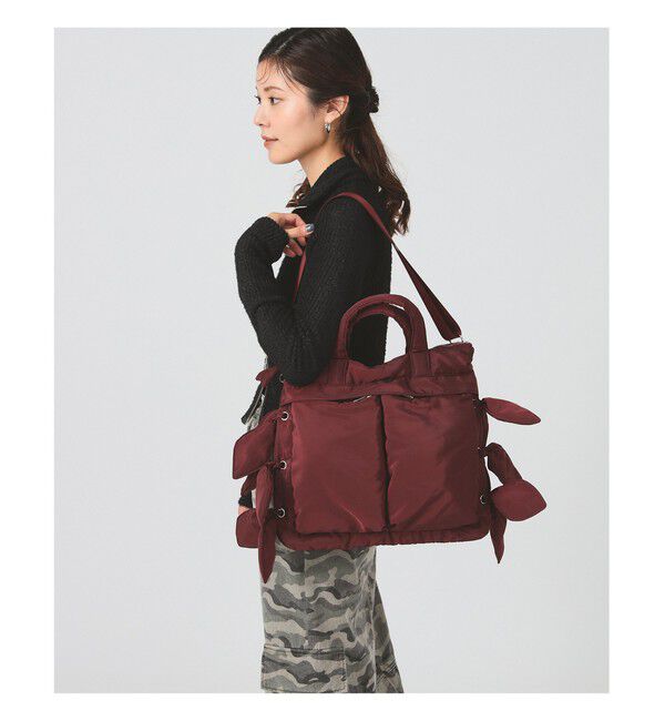 Ray BEAMS 「【別注】Casselini / リボン ヘルメット バッグ」|その他|BORDEAUX