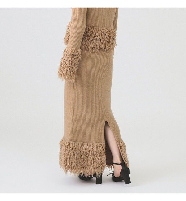 Ray BEAMS 「RBS / フリンジ キリカエ ニット スカート」|スカート|
