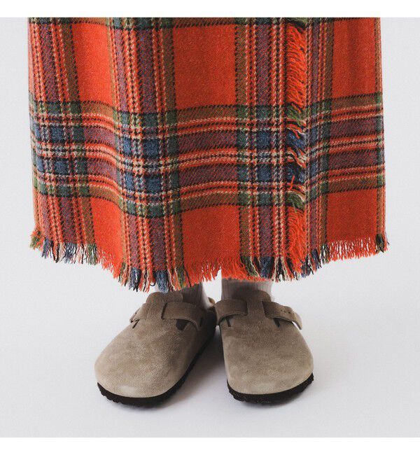 BEAMSBOY「ハリスツイード フリンジ スカート」|スカート|