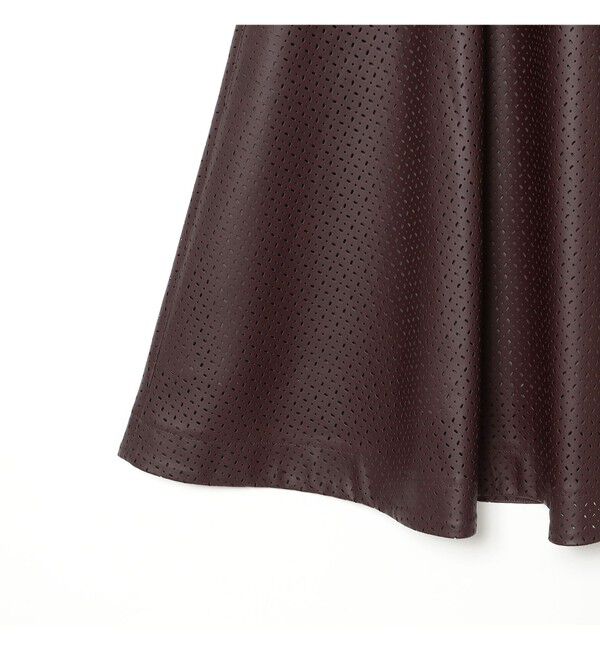 Ray BEAMS 「フェイクレザー パンチング スカート」|スカート|