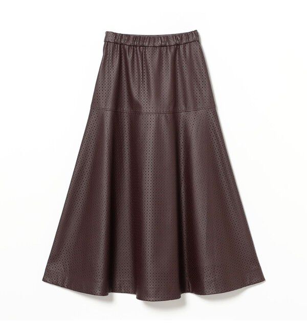 Ray BEAMS 「フェイクレザー パンチング スカート」|スカート|