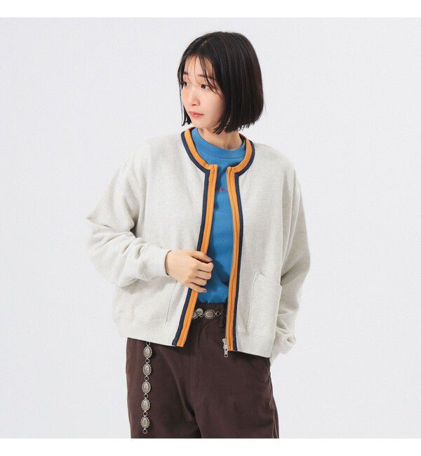 BEAMSBOY「スリートーン スウェット カーディガン」|スウェット・ジャージ|