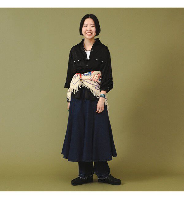 BEAMSBOY「サテン ウエスタン シャツ」|シャツ・ブラウス|