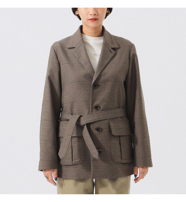 BEAMSBOY「チェック シューティング ジャケット」|テーラードジャケット|