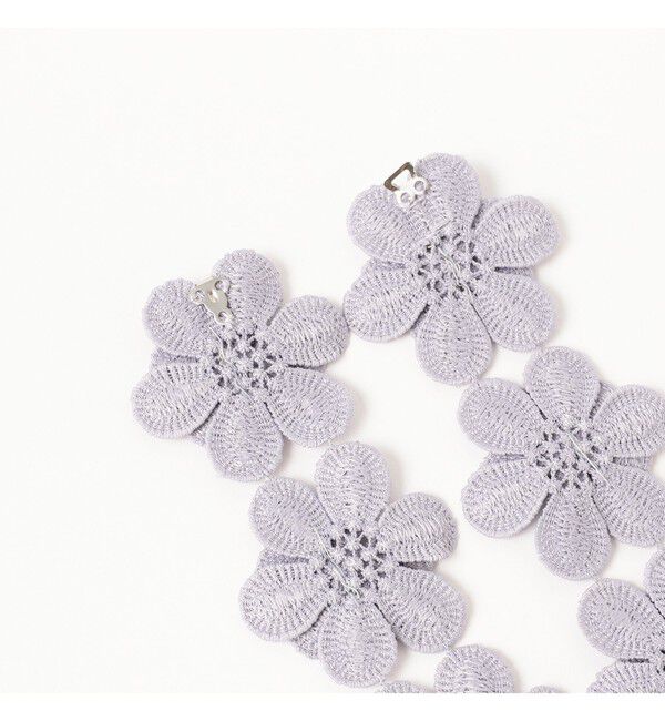 Ray BEAMS 「ビッグ フラワー ファブリック チョーカー」|ネックレス|