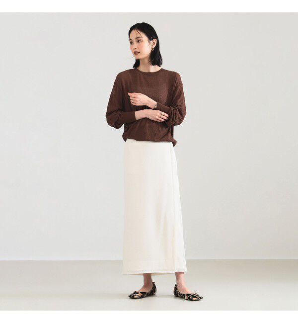 Demi-Luxe BEAMS 「フリンジ  Iライン スカート」|スカート|