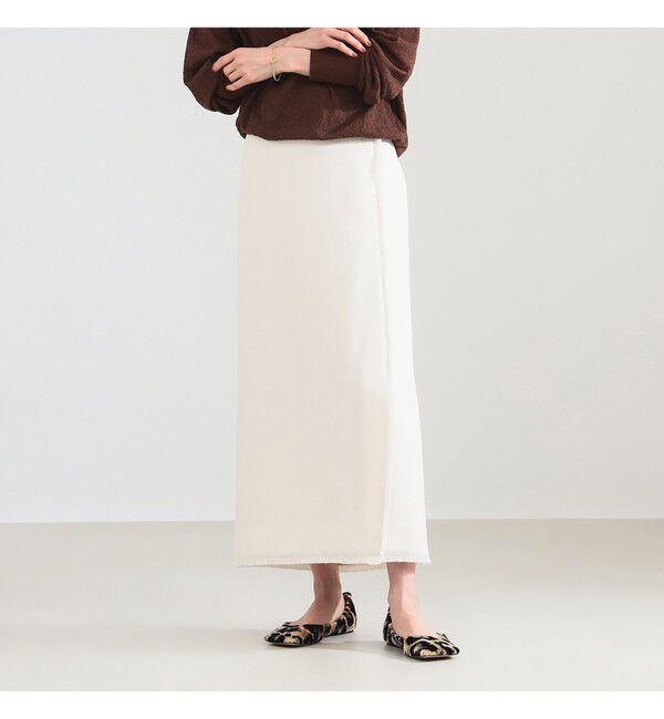 Demi-Luxe BEAMS 「フリンジ  Iライン スカート」|スカート|