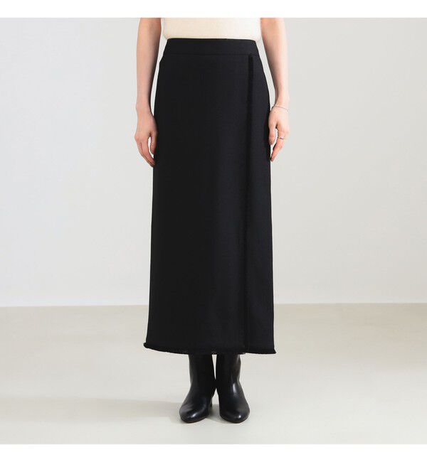 Demi-Luxe BEAMS 「フリンジ  Iライン スカート」|スカート|