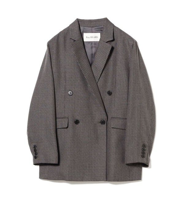 Ray BEAMS 「チェック オーバー ジャケット」|テーラードジャケット|