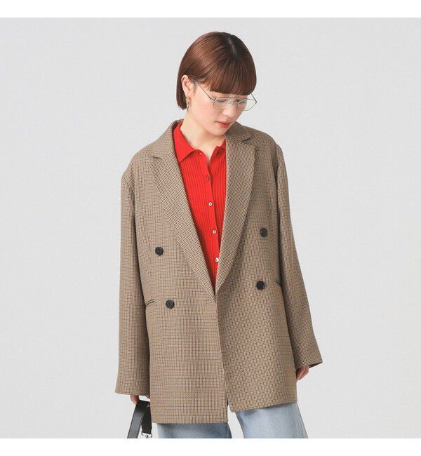 Ray BEAMS 「チェック オーバー ジャケット」|テーラードジャケット|