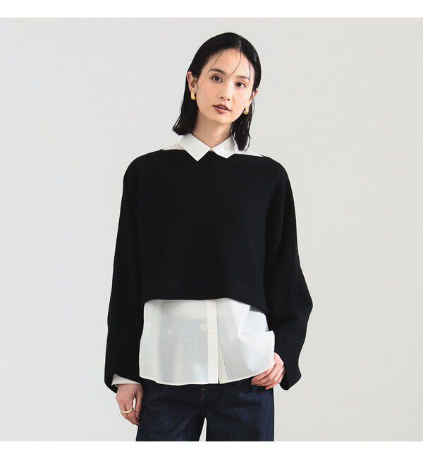 Demi-Luxe BEAMS 「	クロップド 2WAY ニット」|ニット・セーター|