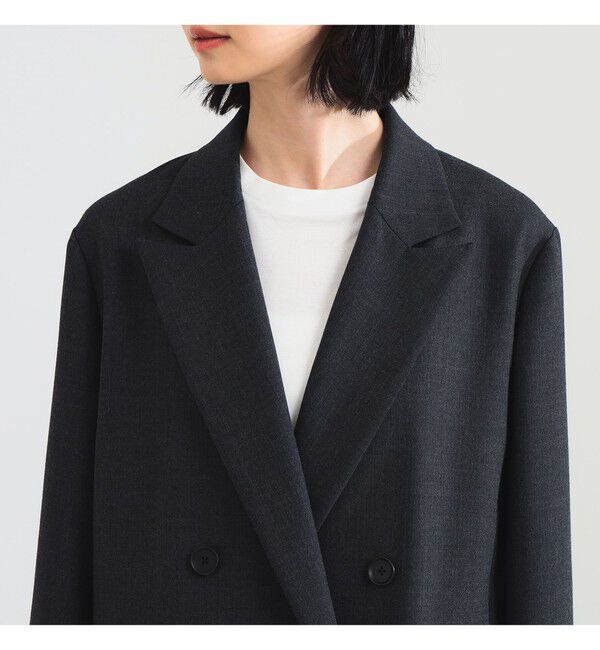 Demi-Luxe BEAMS 「ダブルクロス ロング ジャケット」|ダッフルコート|