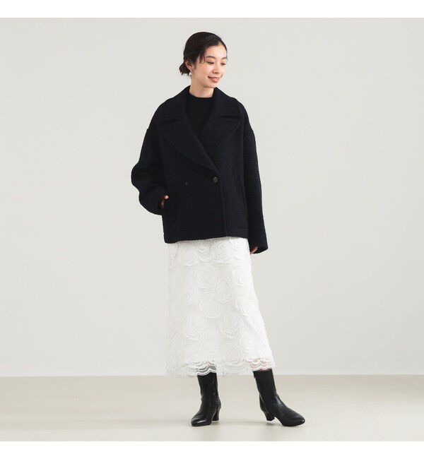 Demi-Luxe BEAMS 「ループツイード ピーコート」|ダッフルコート|