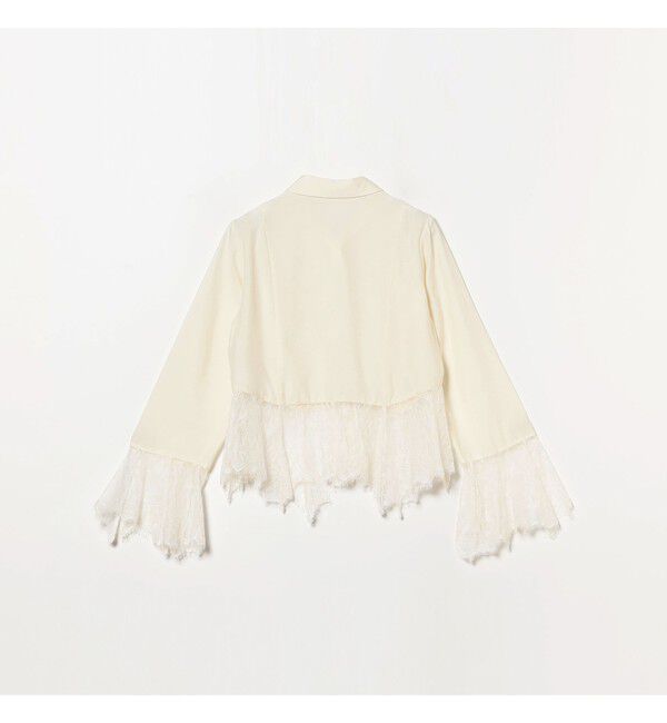 Ray BEAMS 「レース キリカエ フレア スリーブ シャツ」|シャツ・ブラウス|