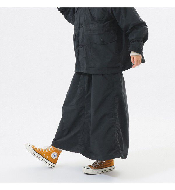 BEAMSBOY「ソロテックス ベイカー スカート」|スカート|BLACK