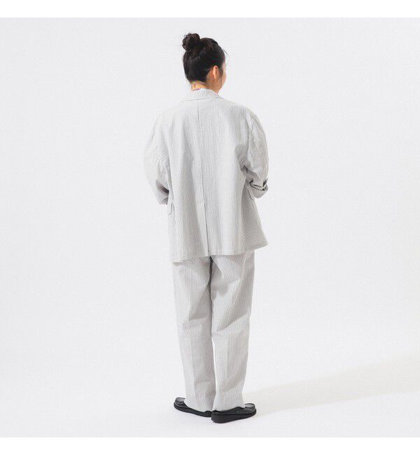 BEAMSBOY「シアサッカー スラックス」|スラックス|