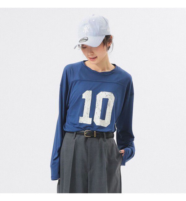 BEAMSBOY「シアー ナンバリング フットボール」|Tシャツ・カットソー|