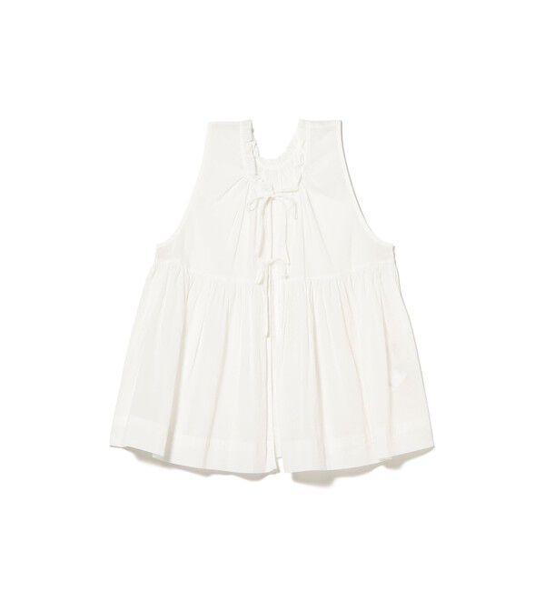 BEAMSBOY「コットン ギャザー ノースリーブ」|シャツ・ブラウス|