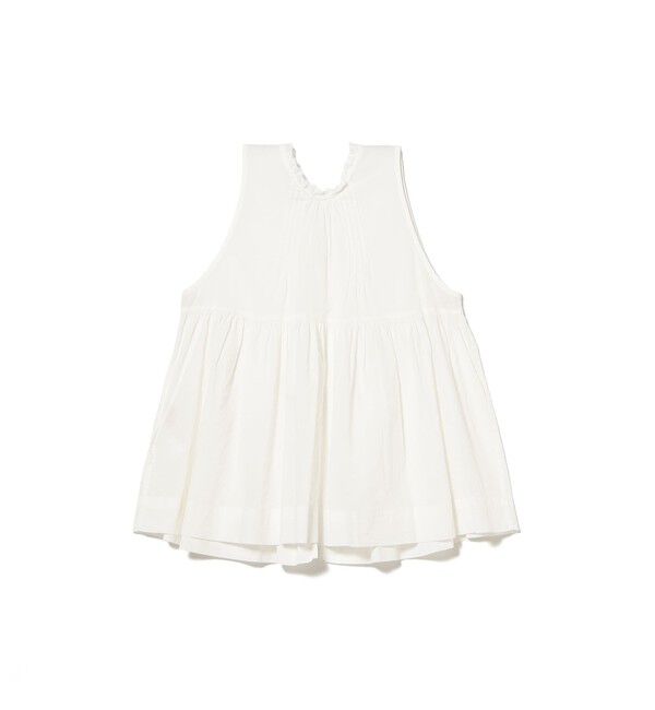 BEAMSBOY「コットン ギャザー ノースリーブ」|シャツ・ブラウス|