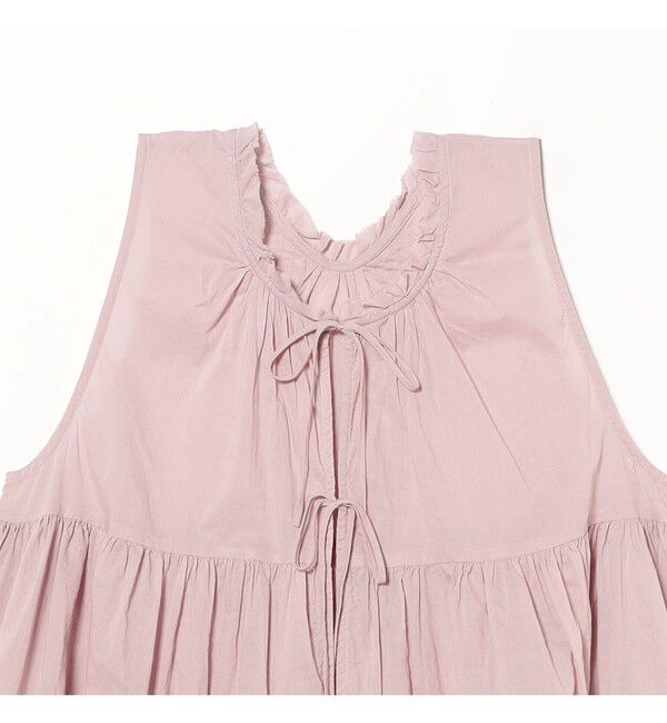 BEAMSBOY「コットン ギャザー ノースリーブ」|シャツ・ブラウス|