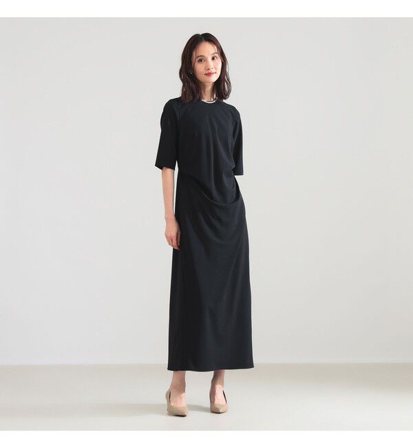 Demi-Luxe BEAMS 「アシンメトリー タック バイアス ワンピース」|ワンピース|