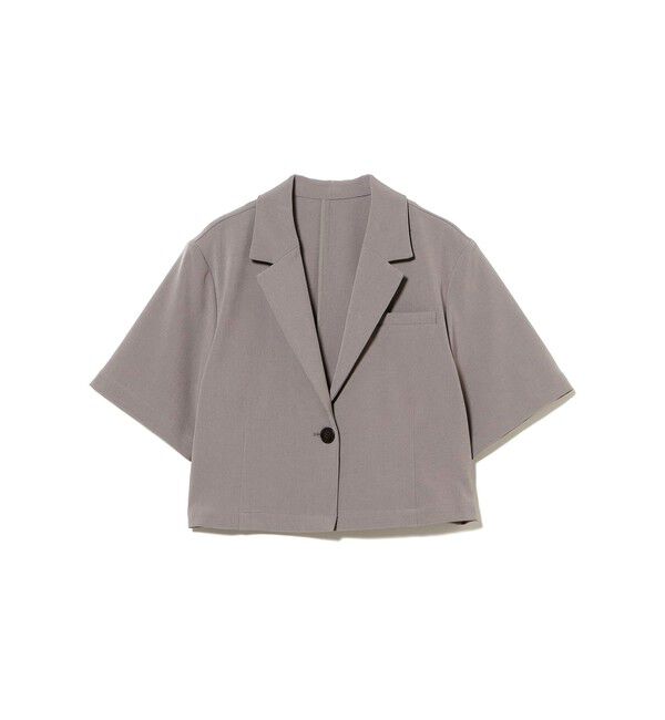Ray BEAMS 「1ボタン シングル クロップド ジャケット」|ベスト・ジレ|