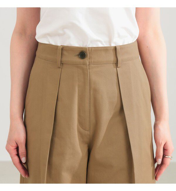 Demi-Luxe BEAMS 「タック チノ ワイドパンツ」|チノ|