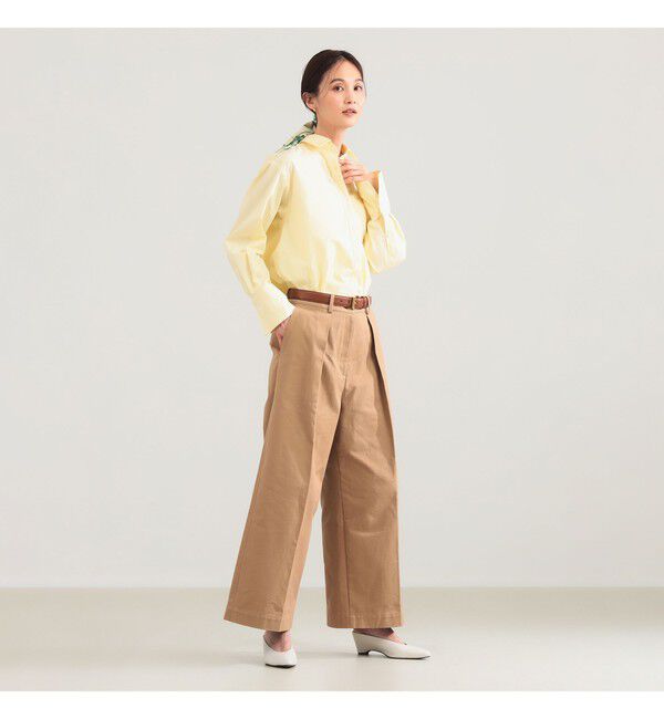 Demi-Luxe BEAMS 「タック チノ ワイドパンツ」|チノ|