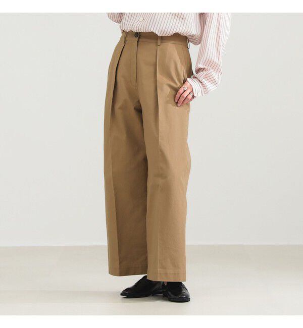 Demi-Luxe BEAMS 「タック チノ ワイドパンツ」|チノ|