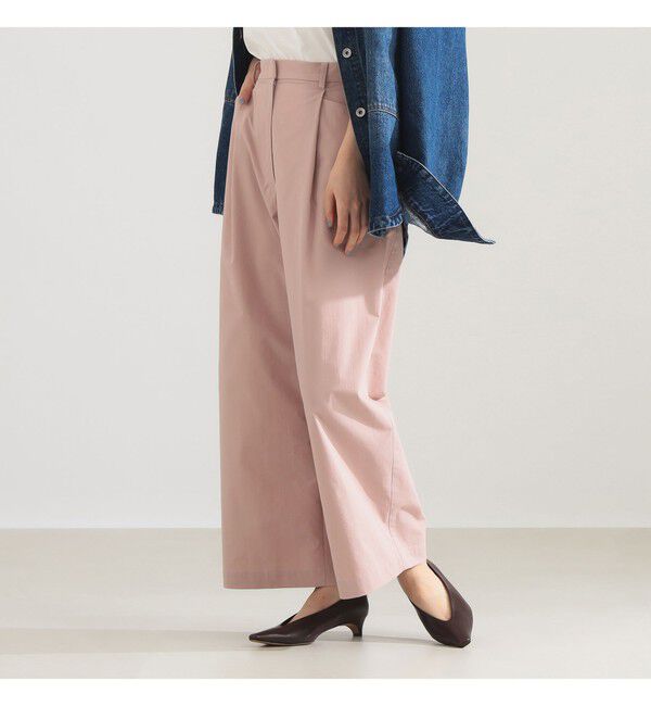 Demi-Luxe BEAMS 「コンフォート タック パンツ」|チノ|PINK