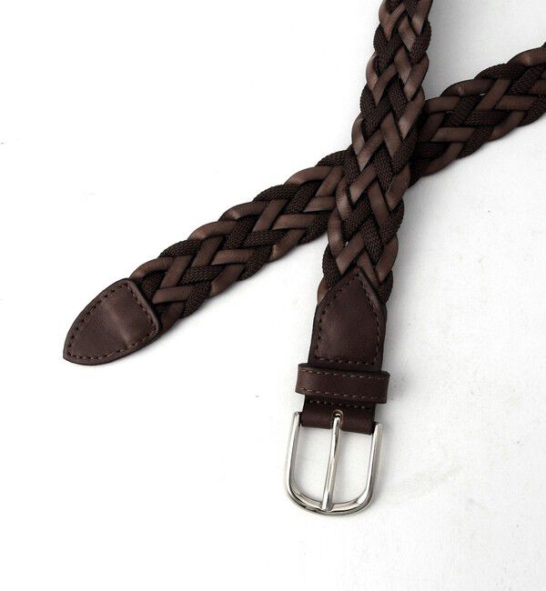 SHIPS「SHIPS: イタリア製 レザー コンビネーション メッシュ ベルト」|ベルト|