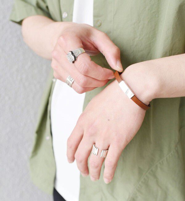 SHIPS any「SHIPS any: レザー マグネット ブレスレット 2◇」|ブレスレット・バングル|